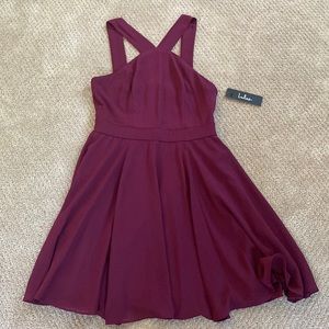 Lulu size small burgundy dress